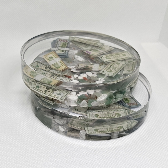 "Money on the Rocks" Coaster set 💶 - Picture 3 of 7